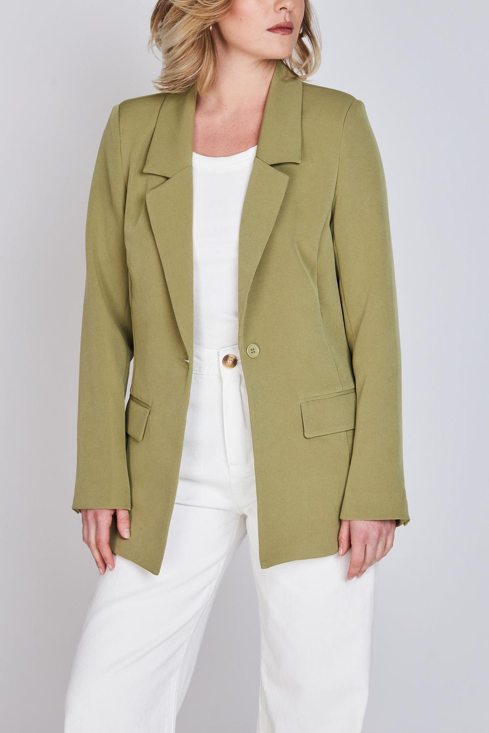 Blazer Entallado Emily Verde Eclipse