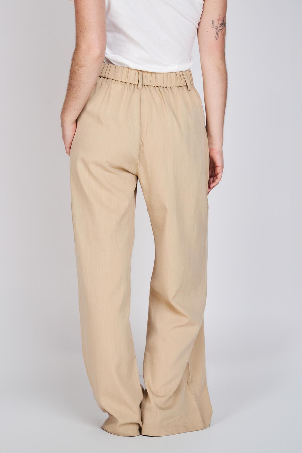 Pantalón Tableado Dad Pant Elena Beige ATR by Eclipse