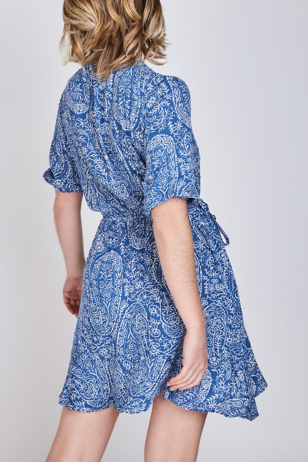 Vestido Estampado Vale Azul Eclipse
