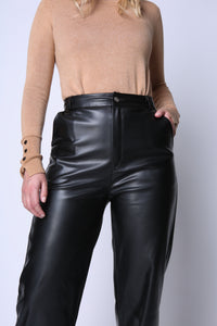 Pantalón Cuerina Magdalena Negro Eclipse
