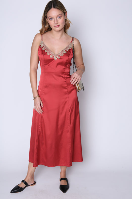 Vestido Mina Terracota Eclipse