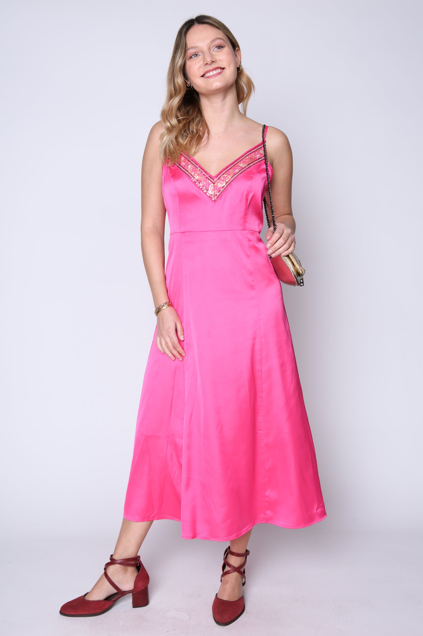 Vestido Mina Fucsia Eclipse