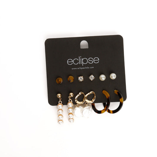 Set De Aros Emilia Dorado Eclipse