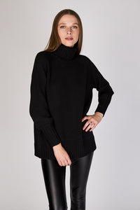 Sweater Grueso con Cuello Alto Paz Eclipse