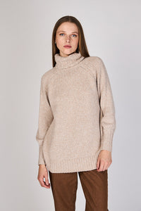 Sweater Grueso con Cuello Alto Paz Eclipse