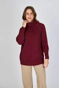 Sweater Grueso con Cuello Alto Paz Eclipse