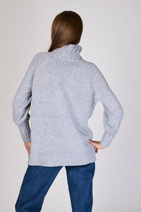 Sweater Grueso con Cuello Alto Paz Eclipse