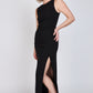 Vestido Ajustado Escote Bote Audrey Negro ATR by Eclipse