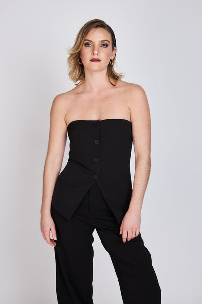 Top Strapless Sastrero Emma Negro ATR by Eclipse