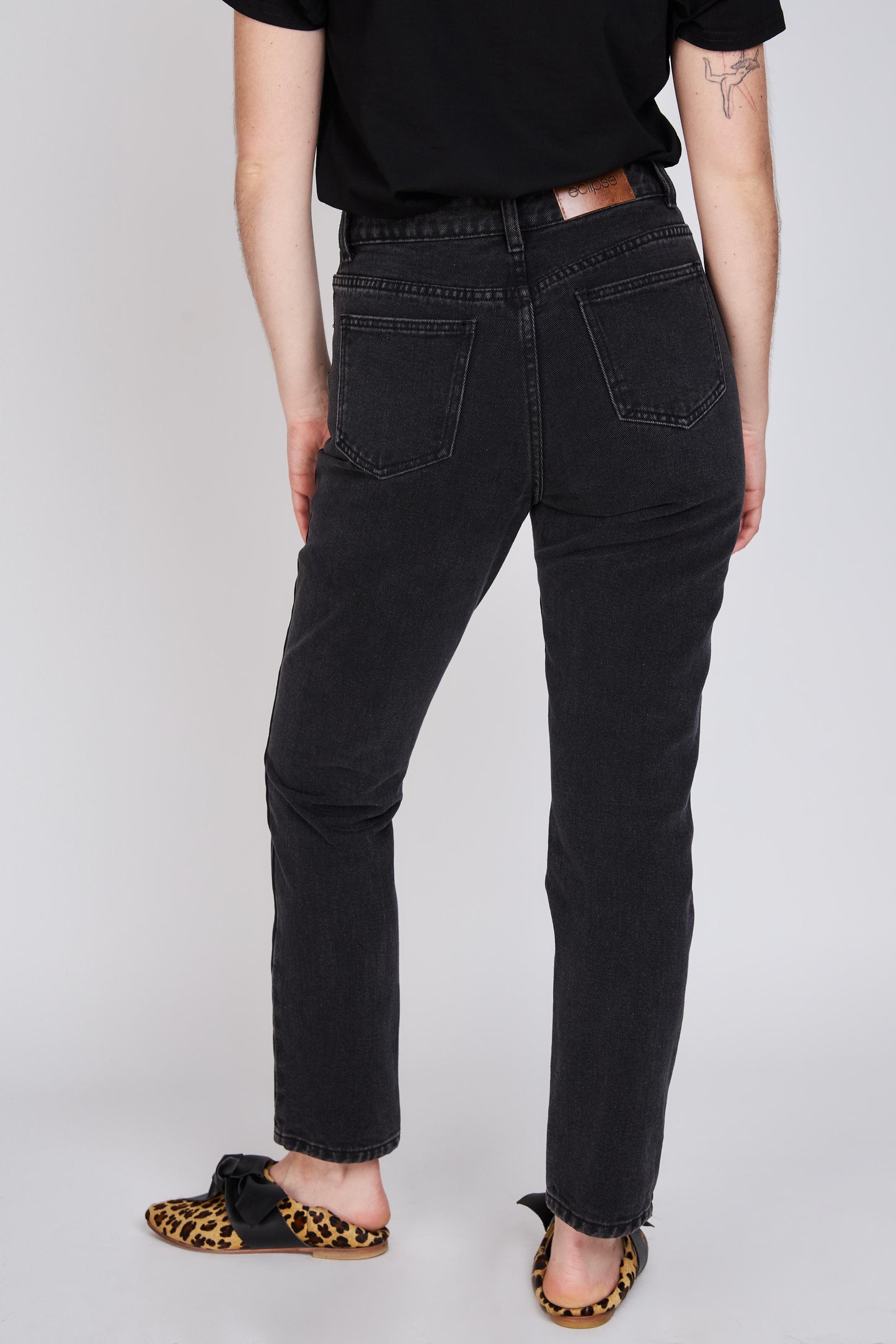 Jeans Straight Anastasia Negro Negro Eclipse