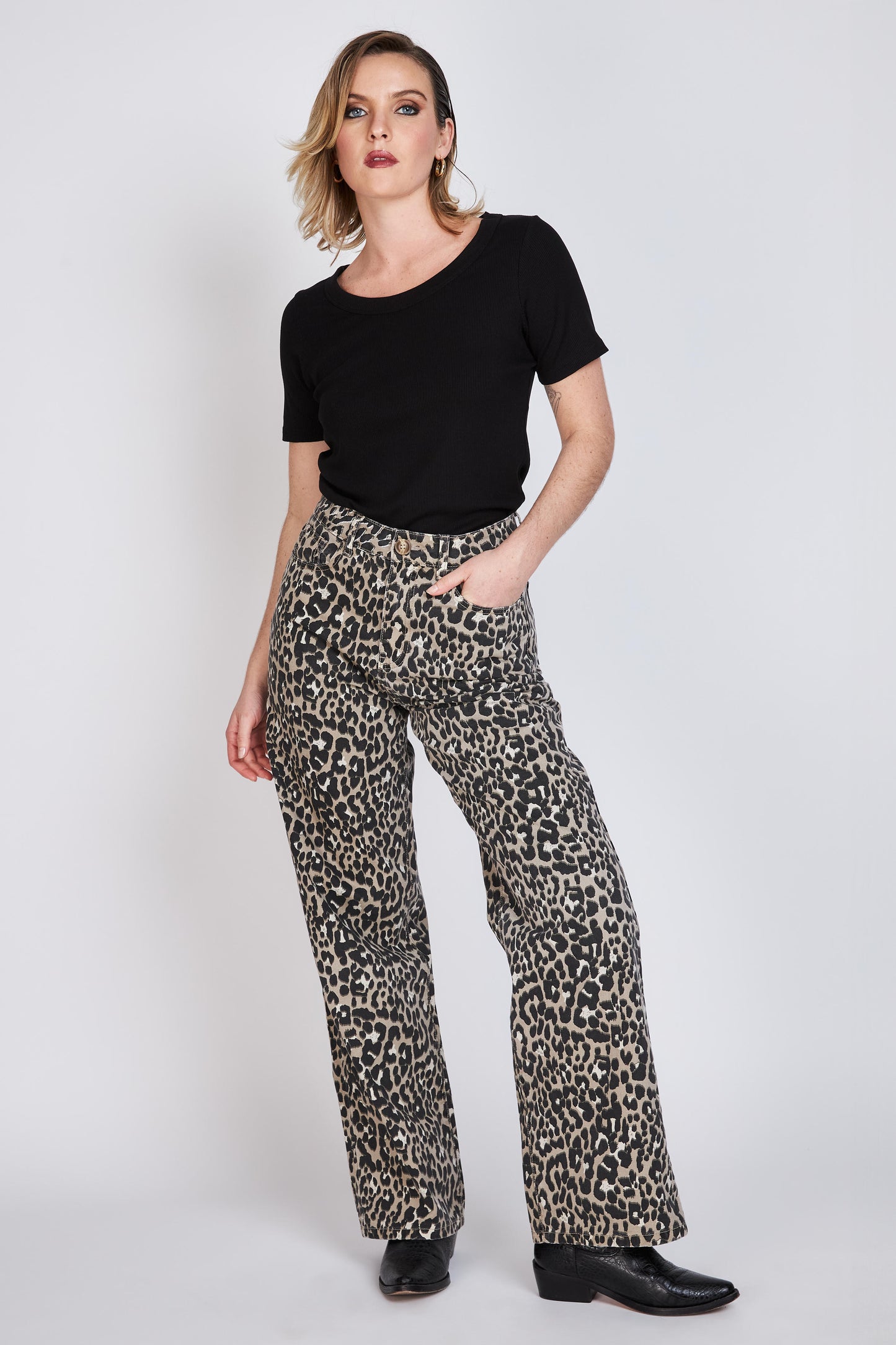 Jeans Wide Florencia Animal Animal Eclipse