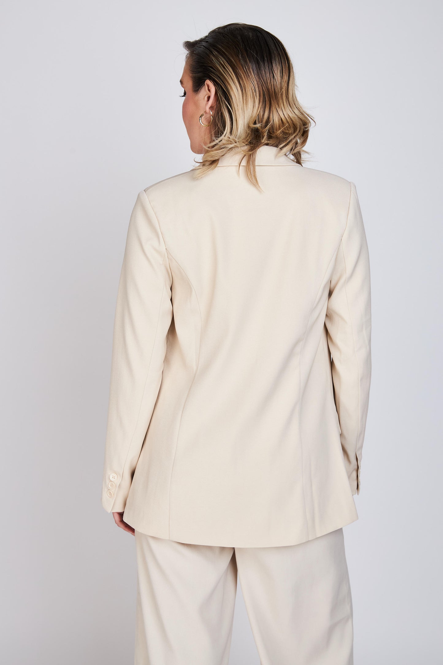 Blazer Entallado Emily Beige Eclipse