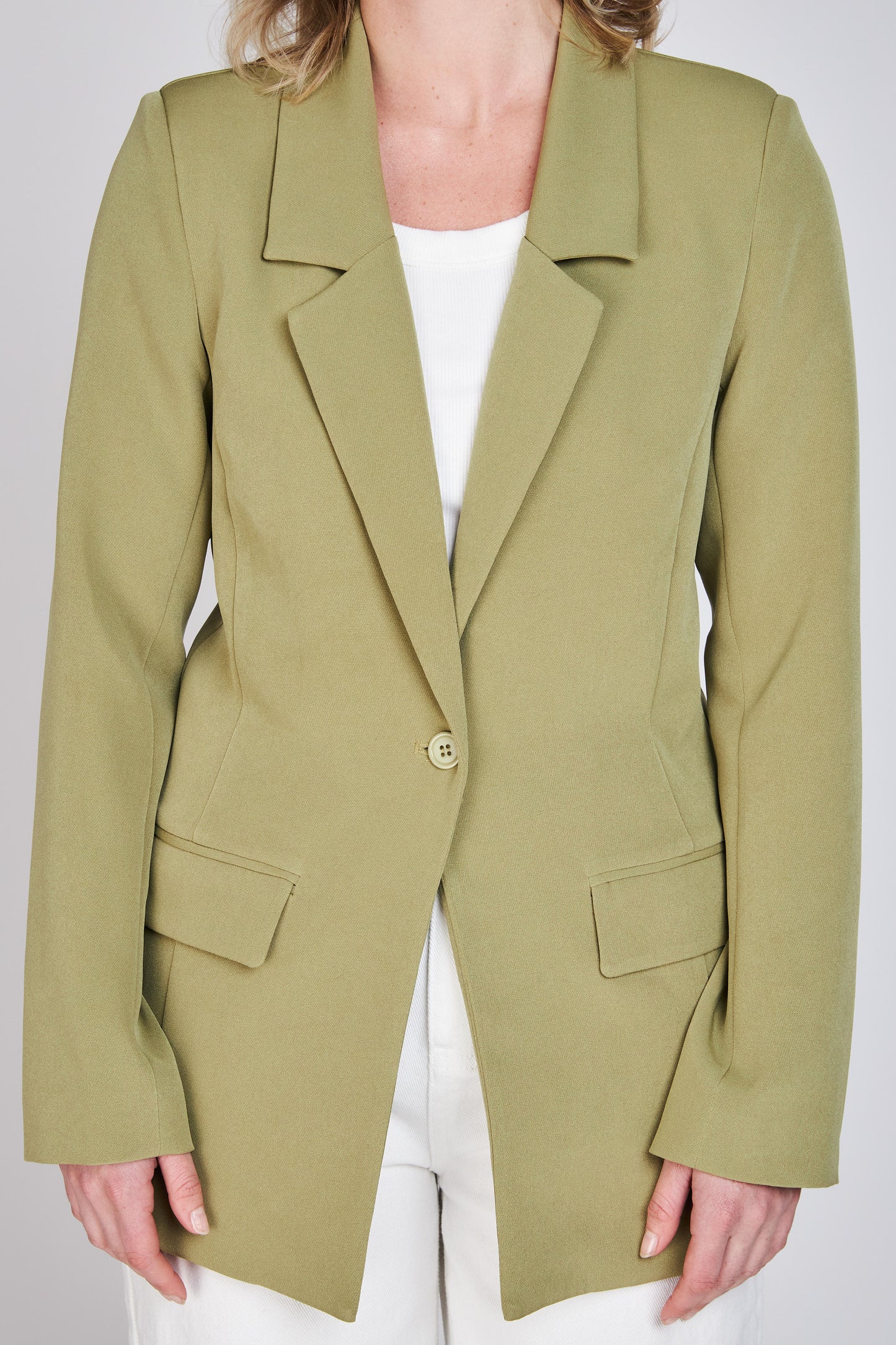 Blazer Entallado Emily Verde Eclipse