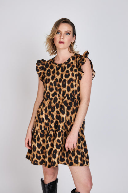 Vestido Animsl Print Antonella Animal Eclipse