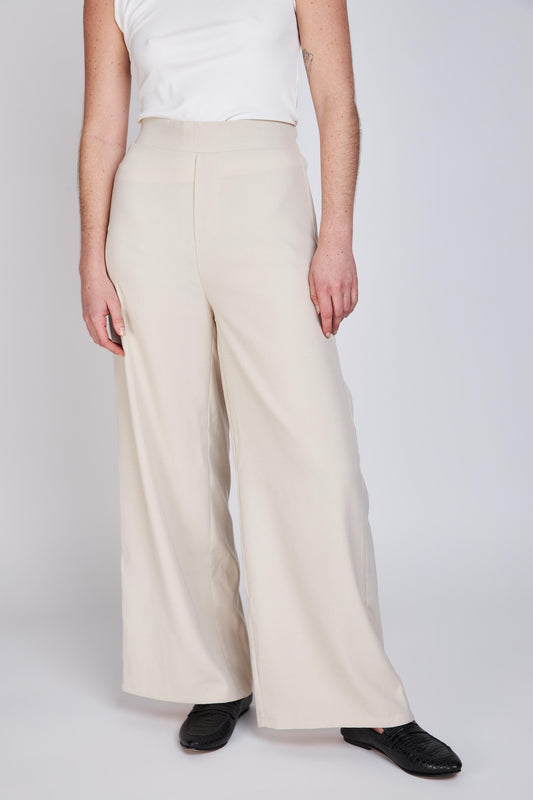 Pantalón Wide Leg Leticia Beige Eclipse