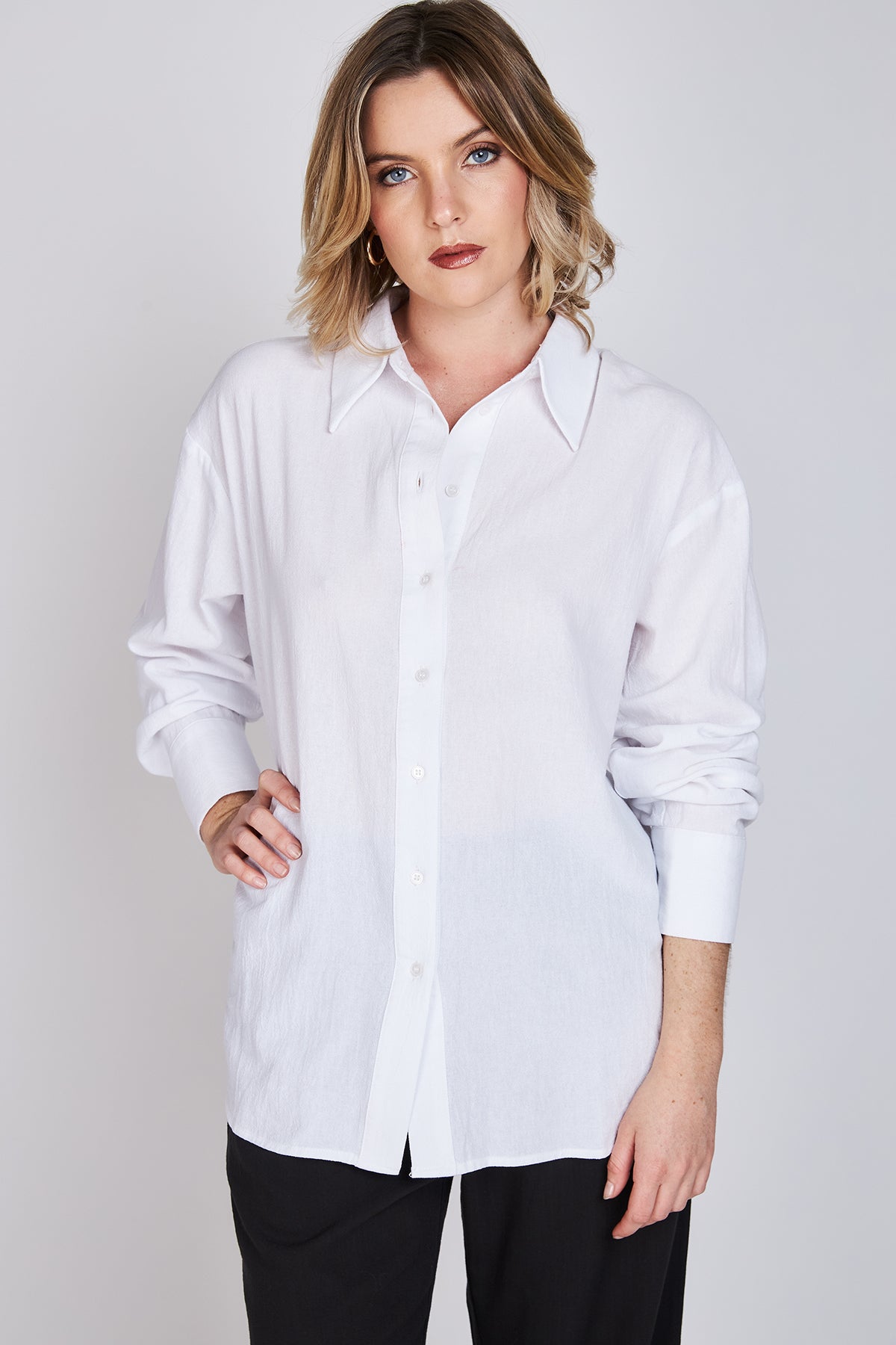 Camisa Oversize María Blanco Eclipse