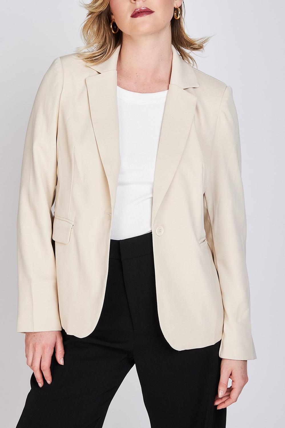 Blazer Clásico Leticia Beige Woman by Eclipse