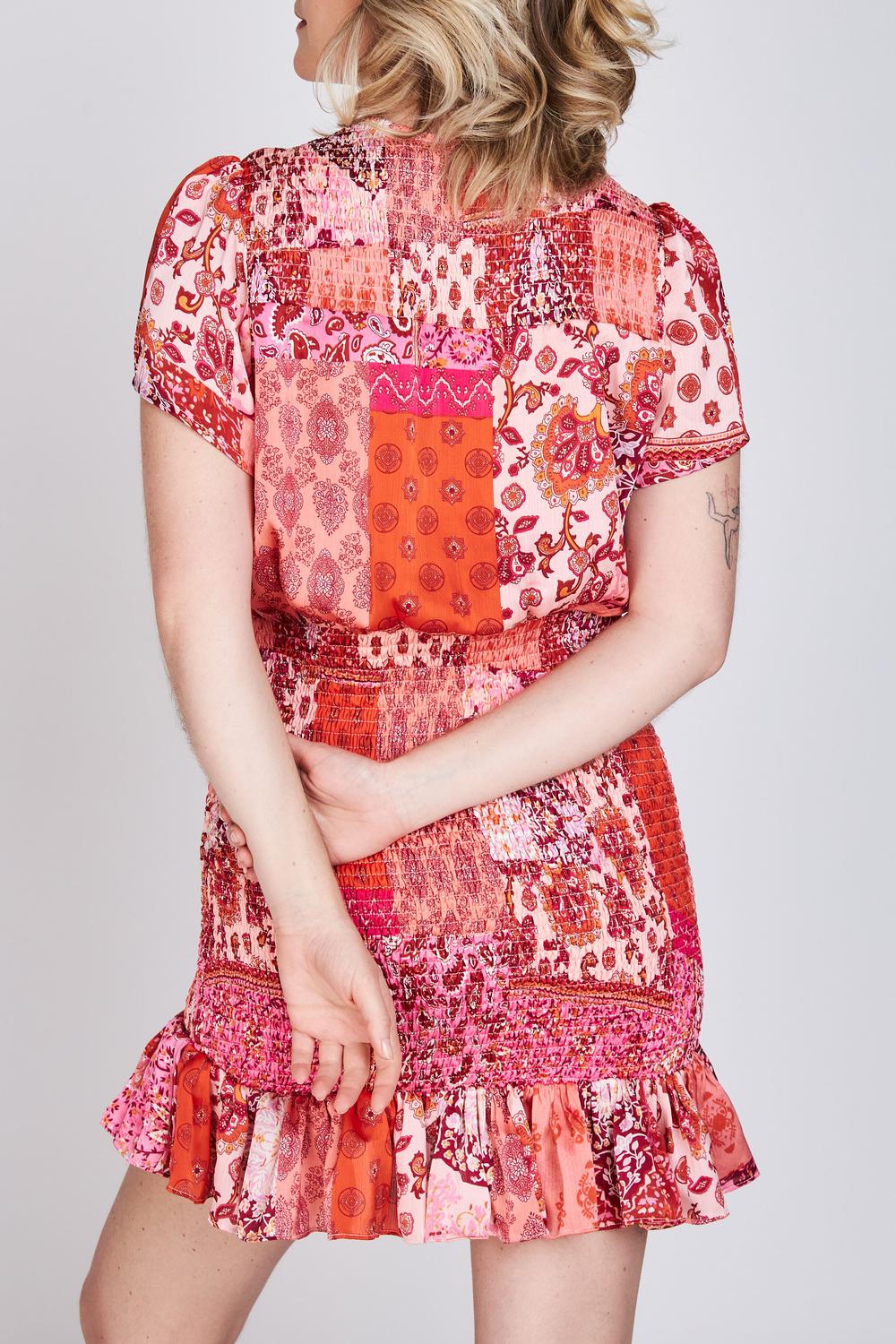 Vestido Chiffon Leticia Fucsia Eclipse