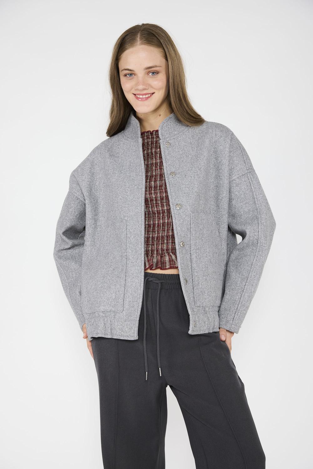 Chaqueta Bomber Alison Gris