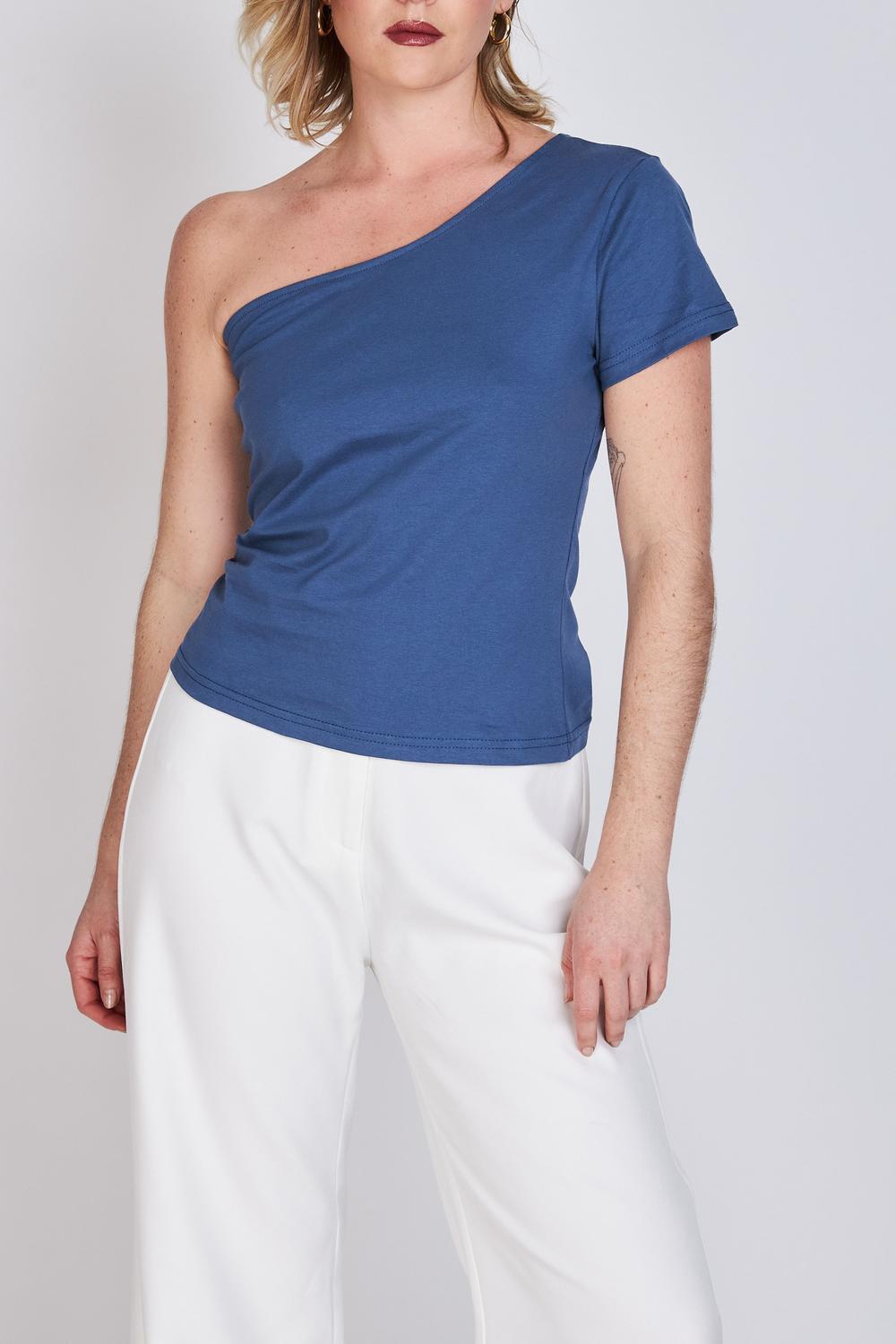Polera Asimétrica Sofía Azul ATR by Eclipse
