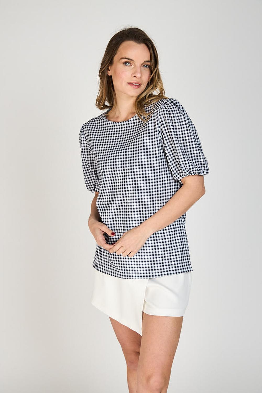 Polera Claire Manga Campana Eclipse