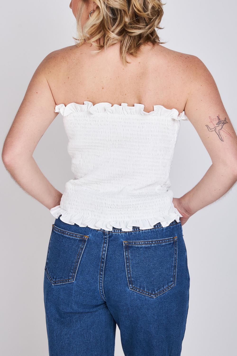 Peto Recogido Strapless Kai Blanco ATR by Eclipse