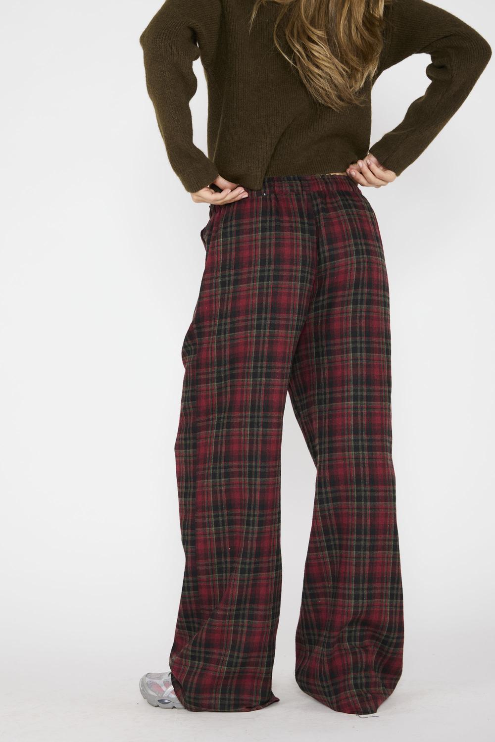 Pantalón Cuadros Jo Burdeo