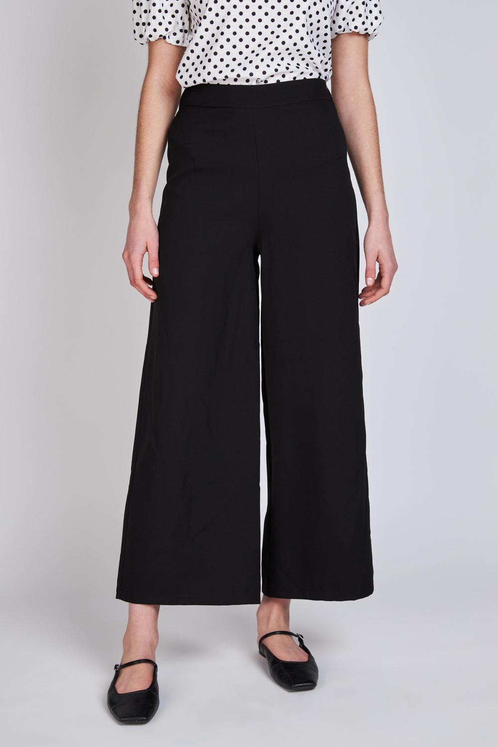 Pantalón Wide Leg Leticia Negro Eclipse