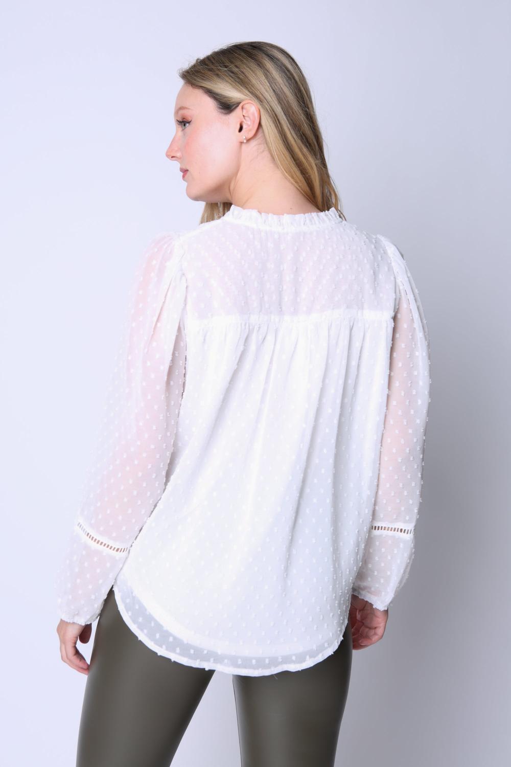 Blusa Plumetti Victoria Blanco Eclipse