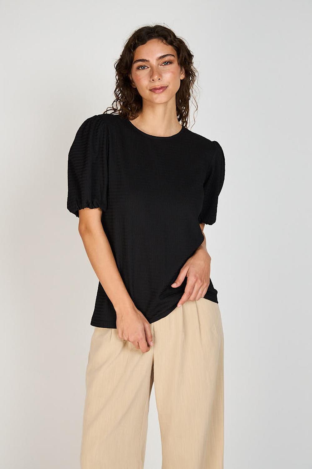 Polera Claire Manga Campana Eclipse