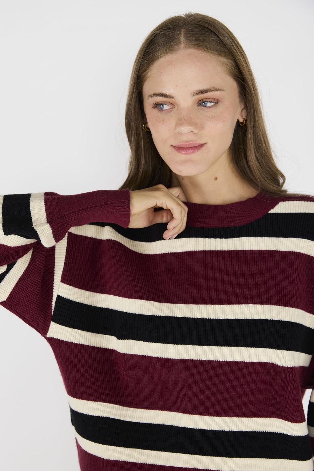 Sweater Rayas Pascal Burdeo