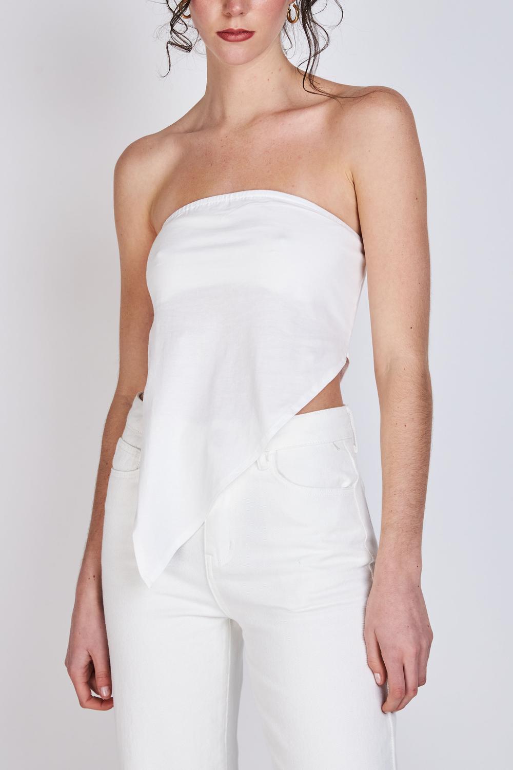 Top Strapless Asimétrico María Blanco ATR by Eclipse