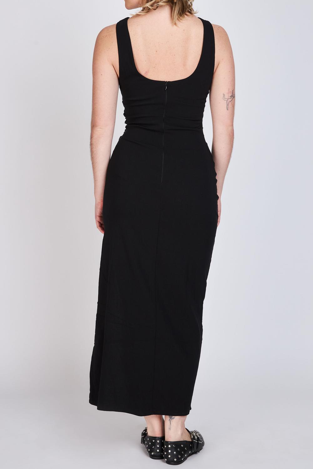 Vestido Ajustado Escote Bote Audrey Negro ATR by Eclipse