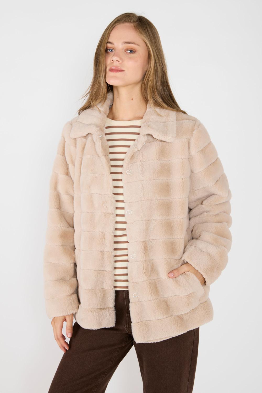 Chaquetón De Piel Trinidad Crudo