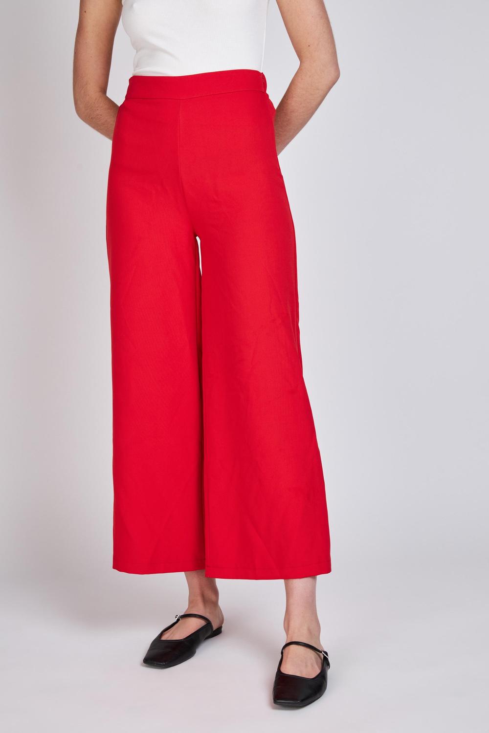 Pantalón Wide Leg Leticia Rojo Eclipse
