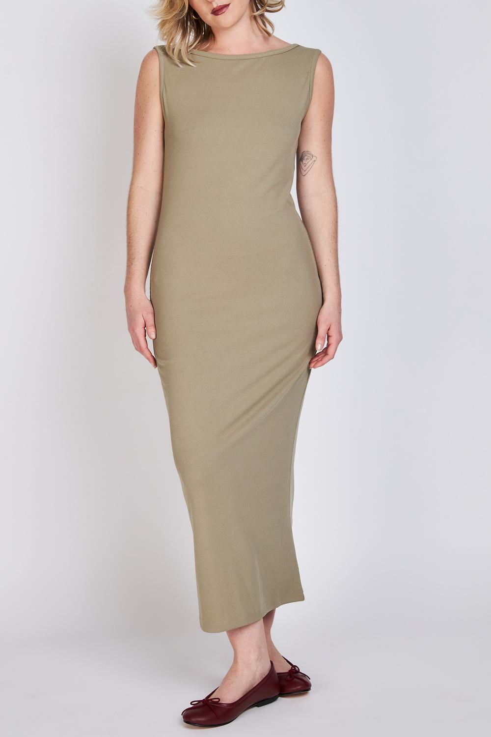 Vestido Escote Bote Liz Verde ATR by Eclipse
