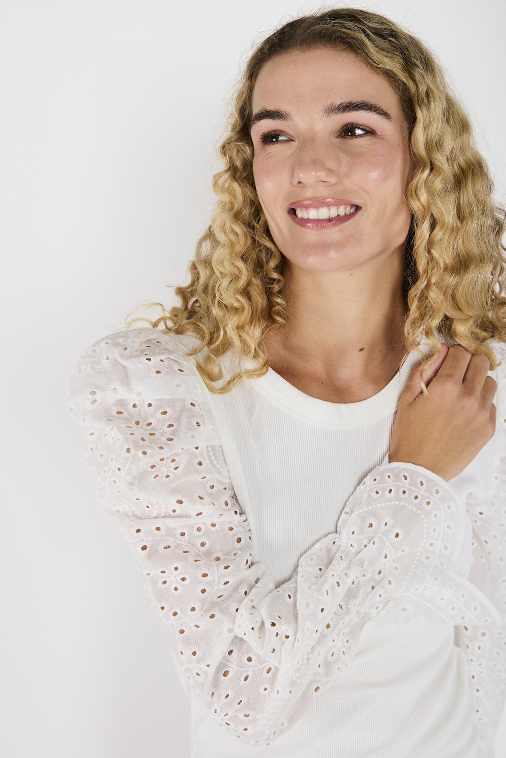 Polera Rib Luna Crudo