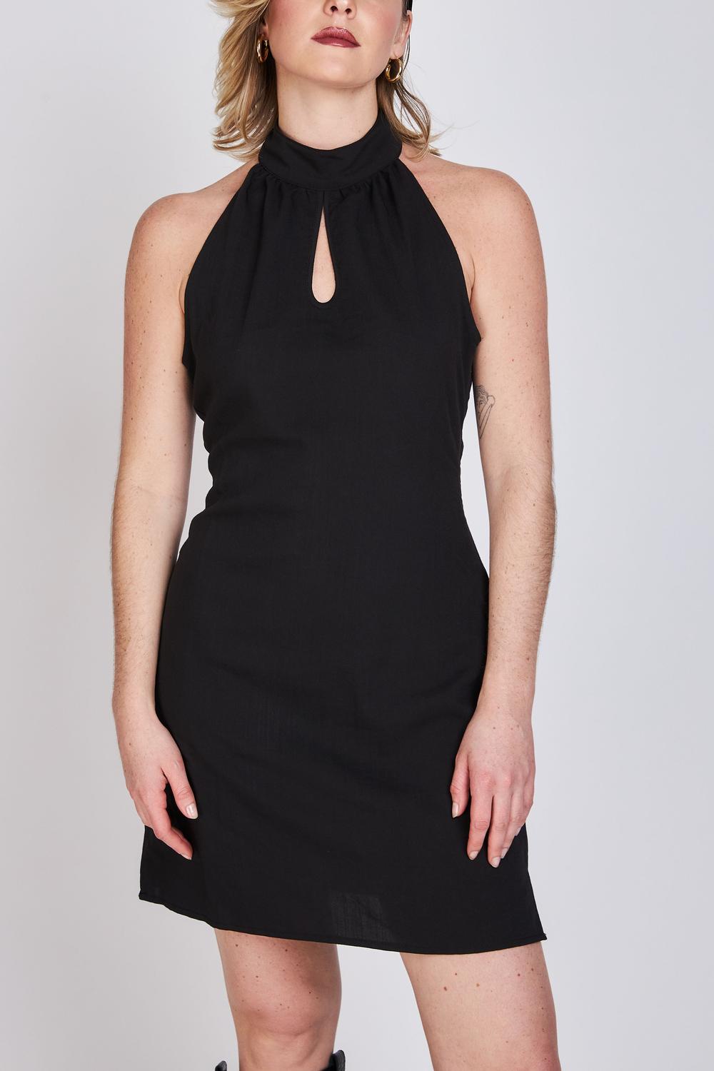 Vestido Halter Elo Negro ATR by Eclipse