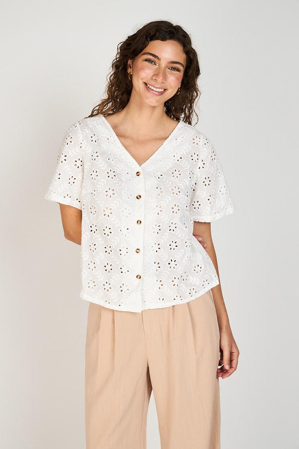 Blusa Delfina Broderie Eclipse