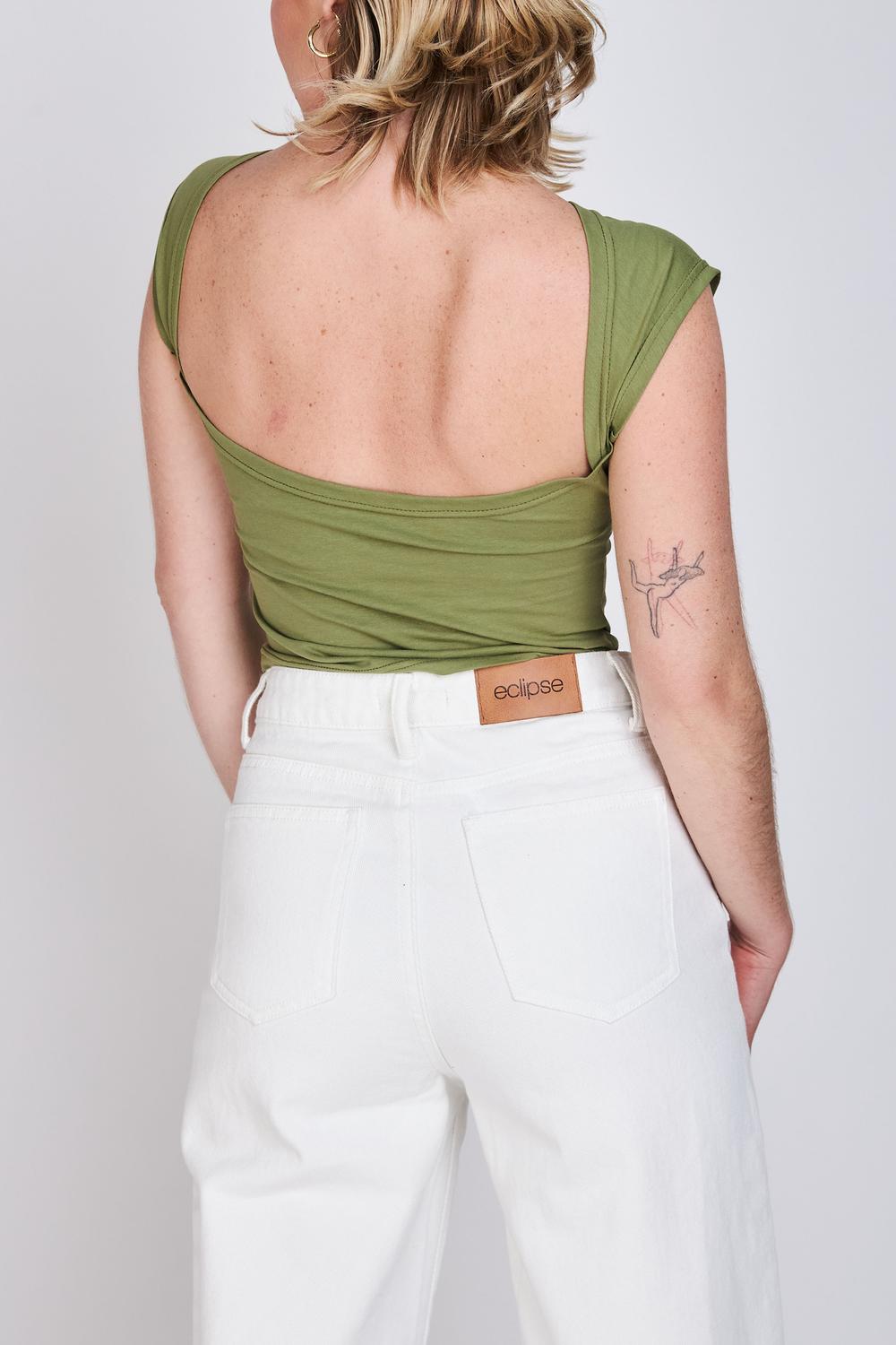 Polera Sin Espalda Anto Verde ATR by Eclipse