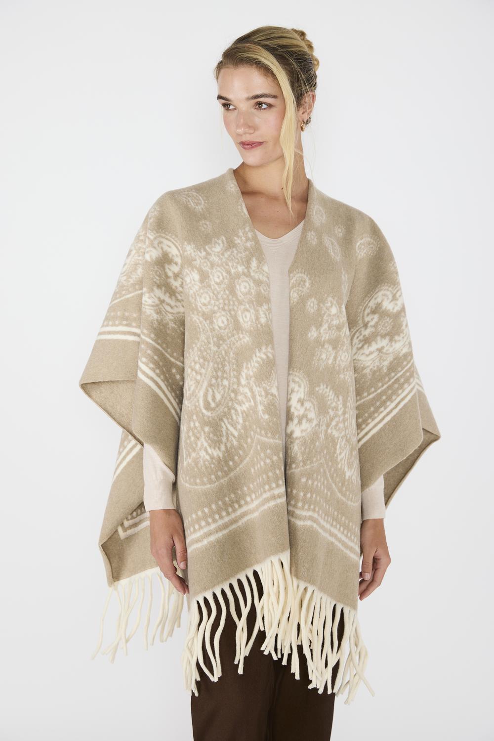 Ruana Veronica Beige