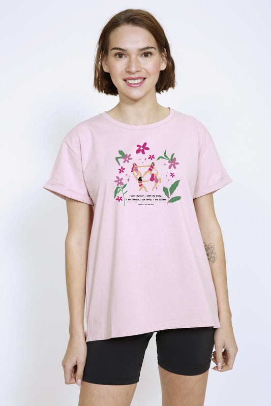 Polera Javiera Love Myself EclipsexDafandCraft Rosa Eclipse