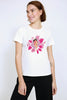 Polera Amanda Hojas EclipsexDafandcraft Blanco Eclipse