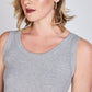 Polera Rib Musculosa Lara Gris Eclipse