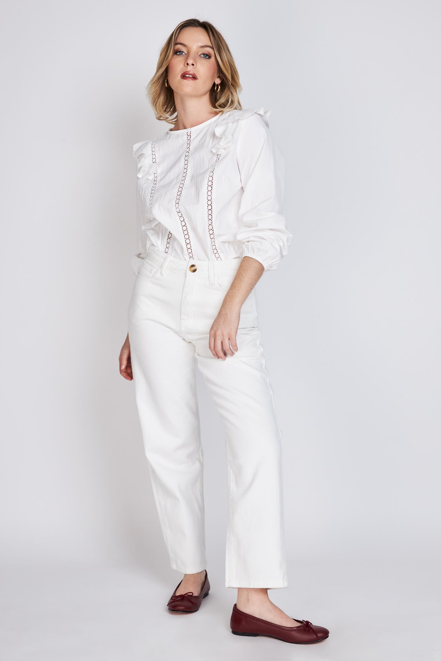 Blusa Vuelos Ana Blanco Eclipse