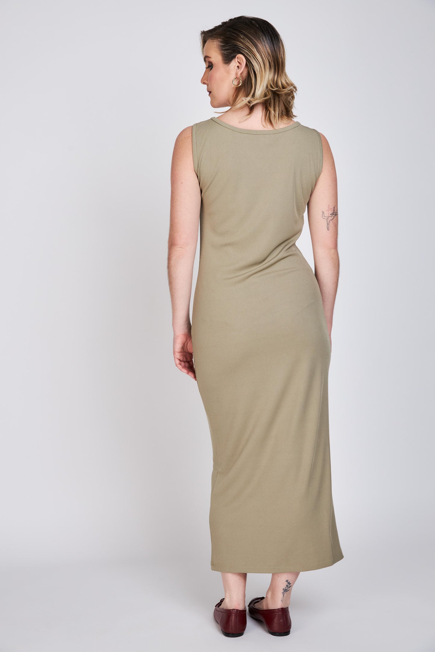 Vestido Escote Bote Liz Verde ATR by Eclipse