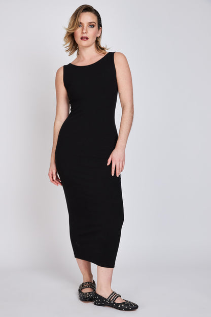 Vestido Escote Bote Liz Negro ATR by Eclipse