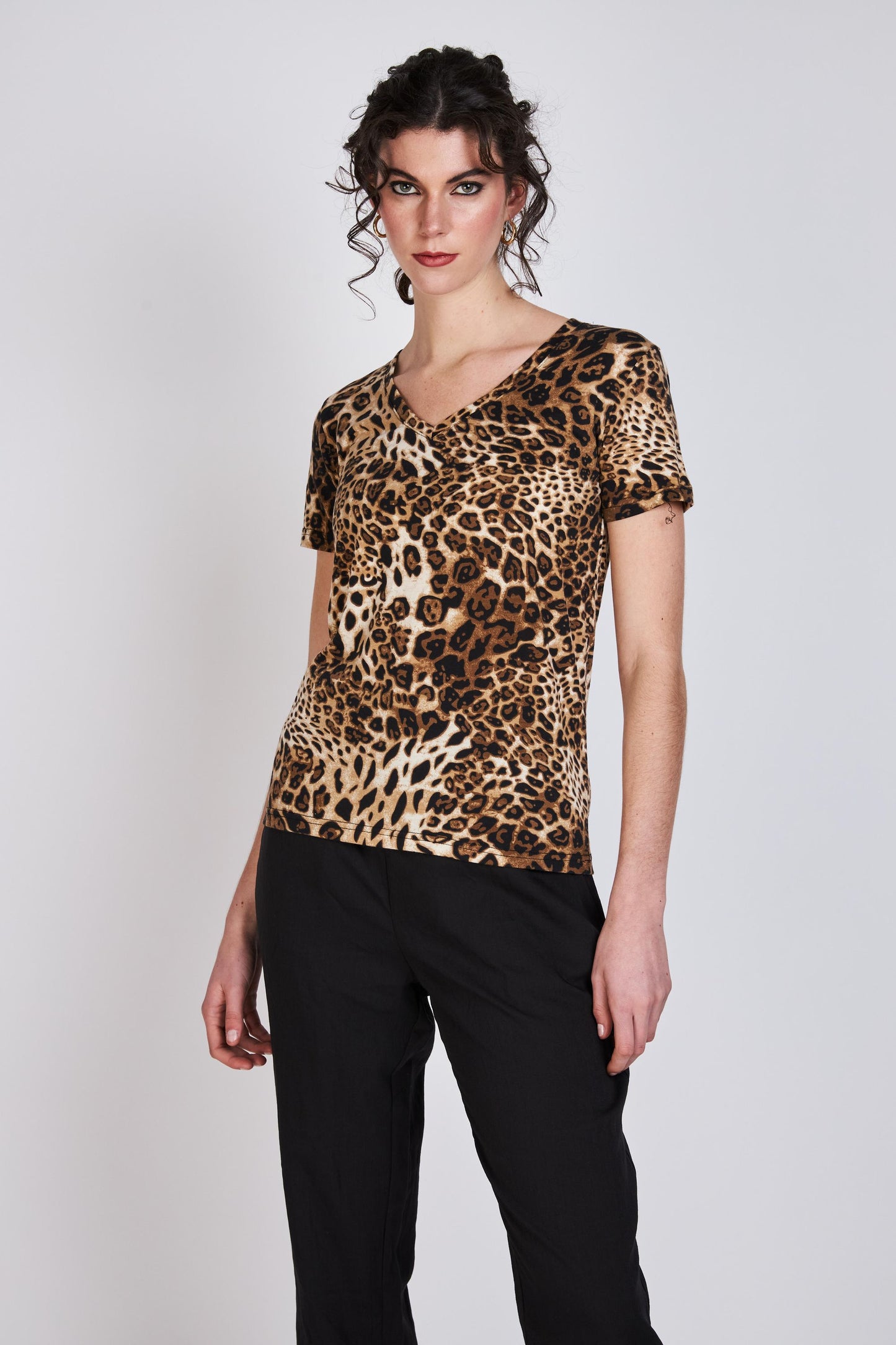 Polera Animal Julieta Café Woman by Eclipse