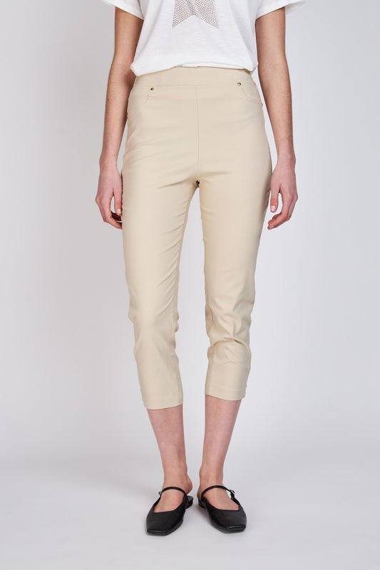 Pantalón Capri Diana Beige Woman by Eclipse