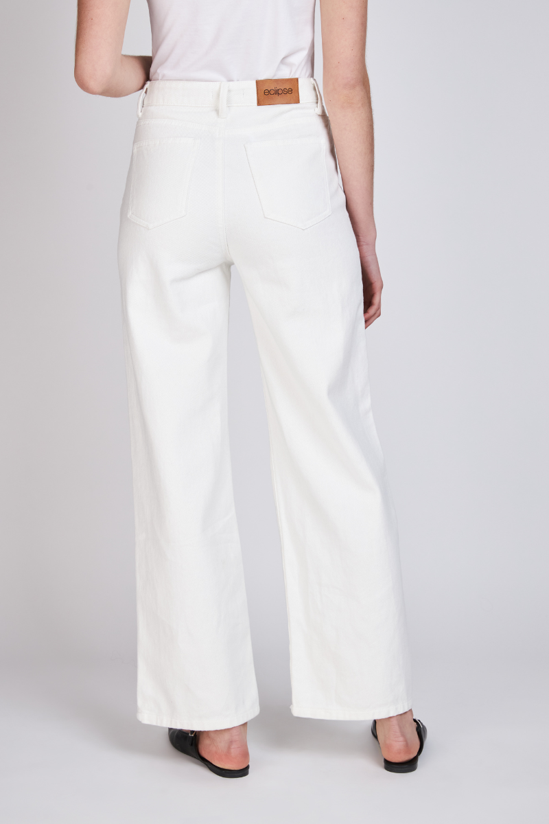 Jeans Wide Florencia Blanco Eclipse